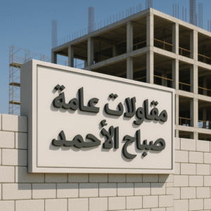 مقاولات عامة صباح الاحمد